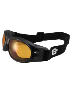 Gafas de Protección Birdz Eyewear Eagle para Deporte - Montura Negra Mate, Lente Naranja