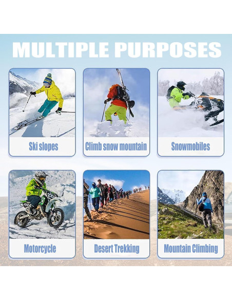 Gafas de Esquí y Motocross Immoono OTG Anti UV para Mujeres