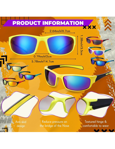 Gafas de Sol Deportivas Polarizadas Leumoi 18 Pares Unisex