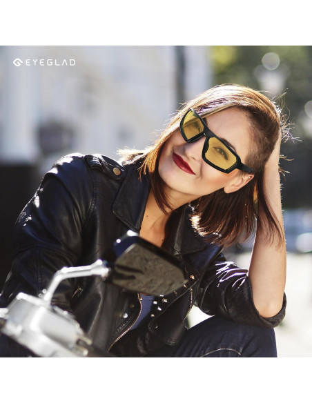 Gafas de Motocicleta EYEGLAD REV HD UV400 Amarillo