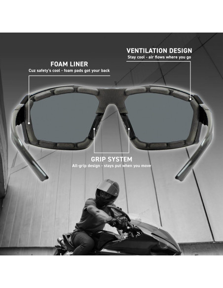 Gafas de Motocicleta EYEGLAD REV HD UV400 Amarillo