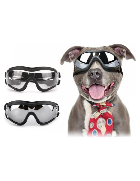 Gafas de Sol para Perros NAMSAN UV400, 2 Piezas, Medianas a Grandes Gafas de Sol para Perros NAMSAN UV400, 2 Piezas, Medianas a Grandes