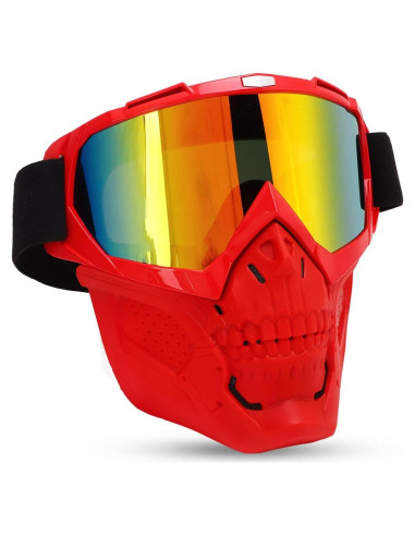 Gafas de Ciclismo HERCHR con Cubierta Facial A Prueba de Viento