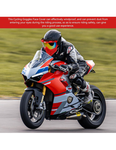 Gafas de Ciclismo HERCHR con Cubierta Facial A Prueba de Viento