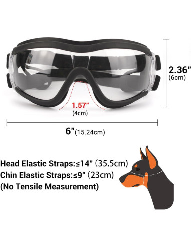 Gafas de Sol para Perros NAMSAN UV400, 2 Piezas, Medianas a Grandes