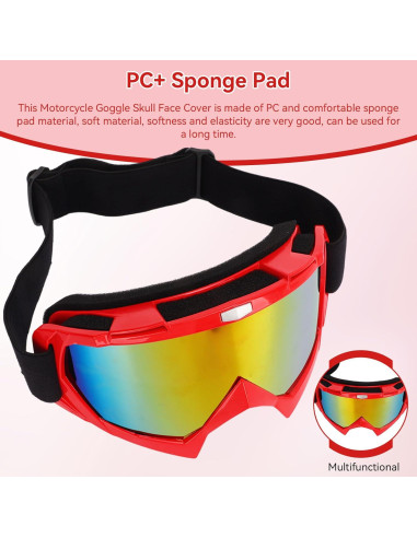 Gafas de Ciclismo HERCHR con Cubierta Facial A Prueba de Viento