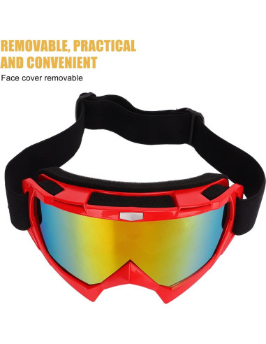 Gafas de Ciclismo HERCHR con Cubierta Facial A Prueba de Viento