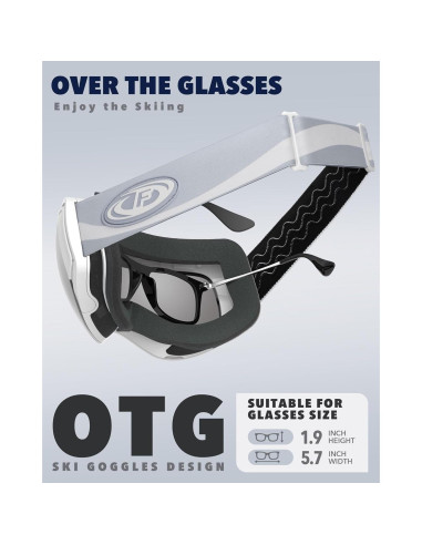 Gafas de Esquí Findway OTG Unisex con Lente Intercambiable
