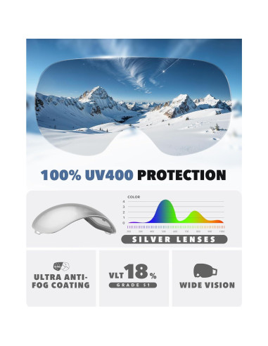 Gafas de Esquí Findway OTG Unisex con Lente Intercambiable