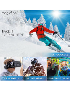 Kit de limpieza MagicFiber con spray antiempañante y paños 2