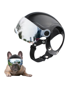 Casco para Perro BillionChains con Gafas UV Ajustables 3.4kg-5.7kg