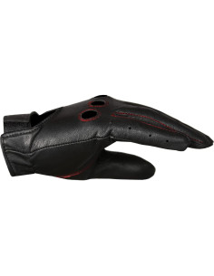 Guantes de Motocicleta de Cuero Jackets 4 Bikes SL25 NegroRojo L 2
