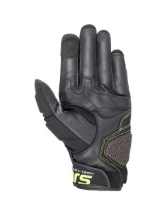 Guantes de Motocicleta Alpinestars Halo de Cuero - Negro/Amarillo - Mediano 2