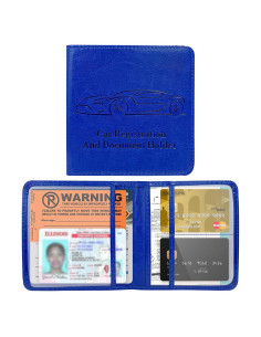 Portafolio de Seguro de Registro de Auto Ohleats Azul Oscuro