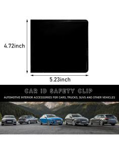 Portadocumentos Ziciner para Registro y Seguro de Auto Negro 2