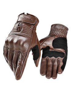 Guantes de Motocicleta INBIKE de Cuero Transpirable Talla Grande