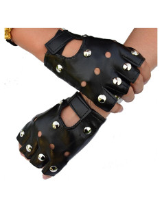 Guantes de Motocicleta Sin Dedos SCORYULE de Cuero PU - Unisex