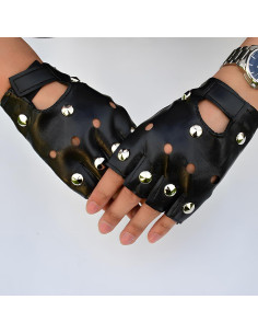 Guantes de Motocicleta Sin Dedos SCORYULE de Cuero PU - Unisex 2