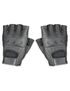 Guantes de Conducción de Cuero sin Dedos Raider BCS-500 Grande