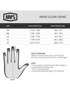 Guantes Inteligentes 100% Shock Fluo Naranja 2XL 2