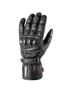 Guante de Motocicleta Noru Sokudo de Cuero Negro XX-Large