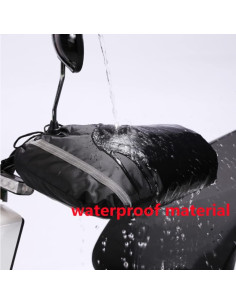 Guantes de Manillar Ibluelover para Motocicleta Impermeables 2