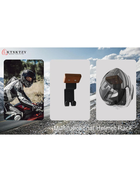 Soporte de Casco Montado en Pared Qktxktzy - Alta Resistencia