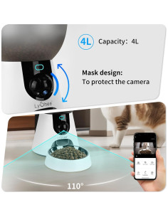 Dispensador Automático de Comida Lychee 4L con Cámara HD 2