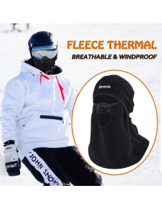 Pasamontañas Térmico Polar Unisex Impermeable para Invierno 2