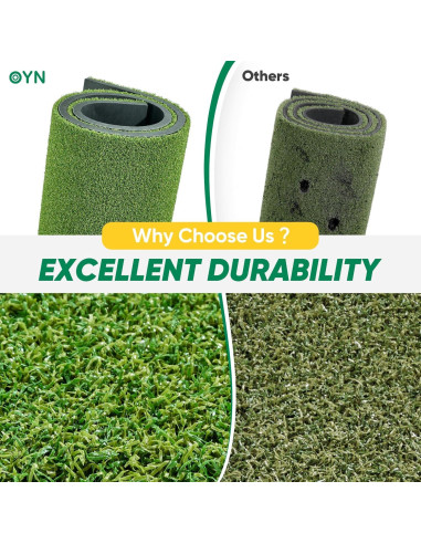 Alfombra de Golf OYN 1,52x1,22m con 9 Pelotas y 7 Tees