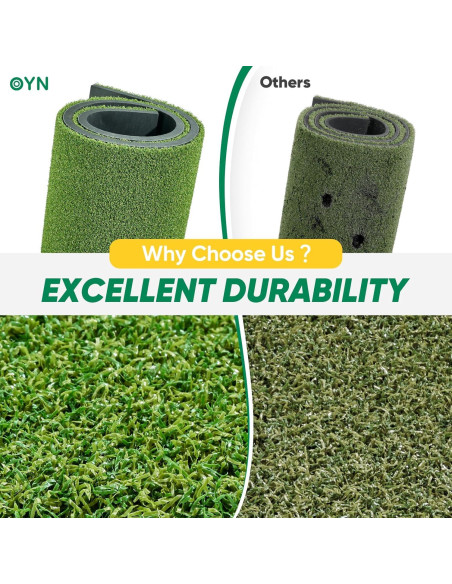 Alfombra de Golf OYN 1,52x1,22m con 9 Pelotas y 7 Tees