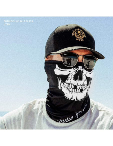 Máscara Facial de Motocicleta Indie Ridge Skull - Invierno