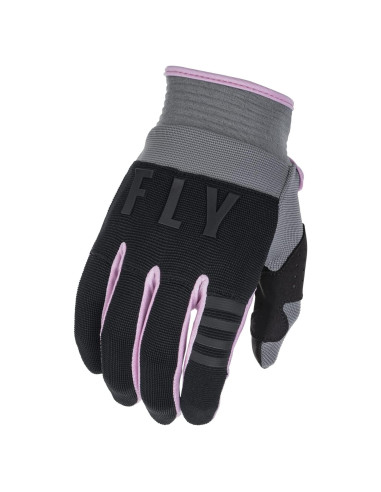 Guantes de Conducción Fly Racing F-16 Juveniles XX-Pequeños Gris/Negro/Rosa