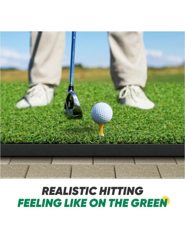 Alfombra de Golf OYN 1,52x1,22m con 9 Pelotas y 7 Tees