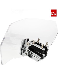 Extensión de Parabrisas KICRY Ajustable para Motocicleta Transparente 2