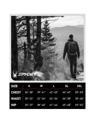 Conjunto Térmico para Hombre Spyder - 4 Piezas, S-XL