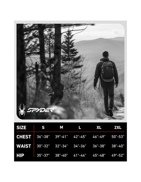 Conjunto Térmico para Hombre Spyder - 4 Piezas, S-XL