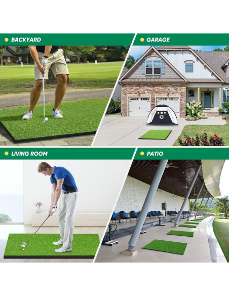 Alfombra de Golf OYN 1,52x1,22m con 9 Pelotas y 7 Tees