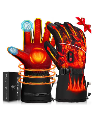 Guantes Térmicos Eléctricos lgtlqt para Esquí y Ciclismo - Impermeables