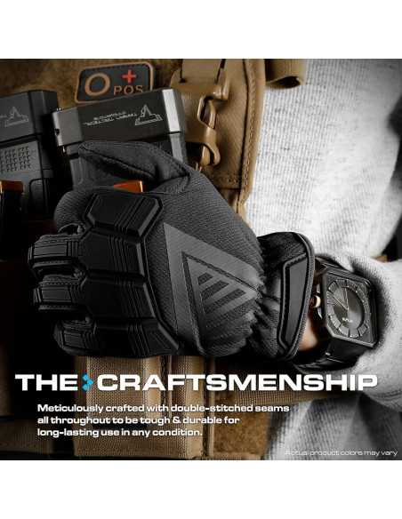 Guantes Tácticos Estación de Guantes Gs-tkg126-bk-2xl Negros