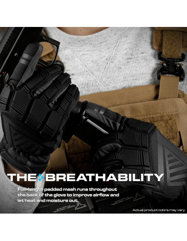 Guantes Tácticos Estación de Guantes Gs-tkg126-bk-2xl Negros