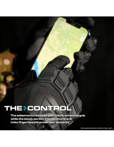 Guantes Tácticos Estación de Guantes Gs-tkg126-bk-2xl Negros
