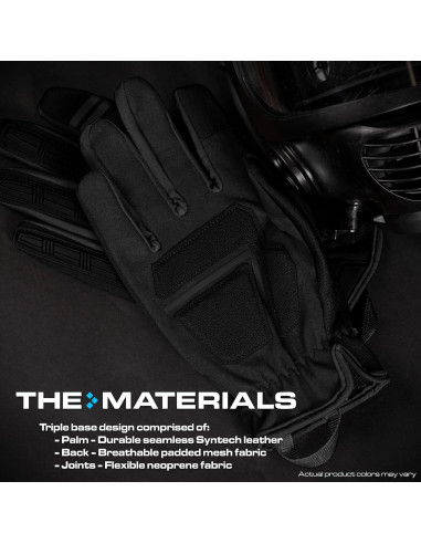 Guantes Tácticos Estación de Guantes Gs-tkg126-bk-2xl Negros