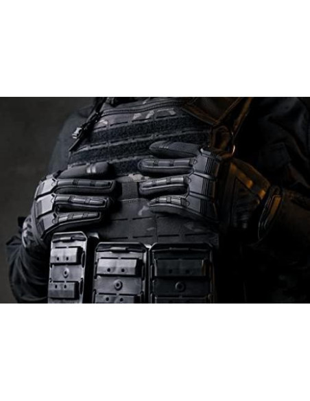 Guantes Tácticos Estación de Guantes Gs-tkg126-bk-2xl Negros