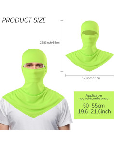 Máscara Balaclava UV Verano Unisex Transpirable para Motocicleta 2