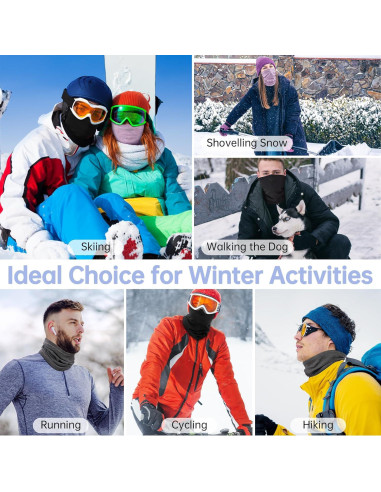 Calentador de Cuello Invierno EXski Suave y Transpirable