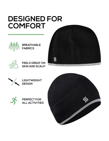 Gorro de Bambú SAAKA Unisex para Correr y Deportes de Nieve Gorro de Bambú SAAKA Unisex para Correr y Deportes de Nieve