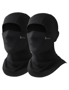 Balaclava Omenex Negra 2 Piezas Transpirable UPF50 para Esquí