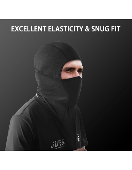 Balaclava Omenex Negra 2 Piezas Transpirable UPF50 para Esquí