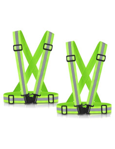 Chalecos Reflectantes SAWNZC 2Pack Alta Visibilidad Ajustables